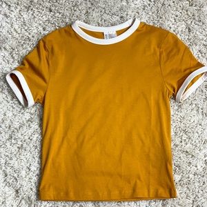 Mustard crop top